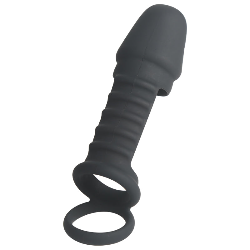 Anneau pénien en silicone pour homme - Jouets sexuels pour retarder l'éjaculation - Anneau pénien double