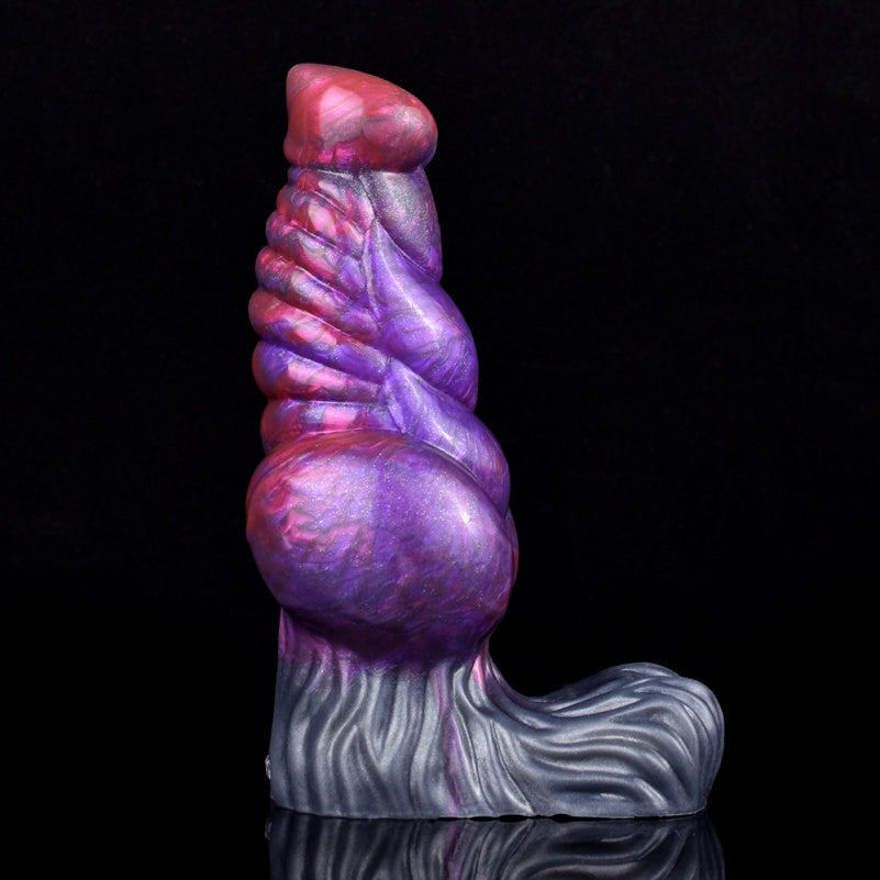 Dark Purple Silicone Penis Extender – Fits 6-Inch Wearers with Immersive Grip and Texture