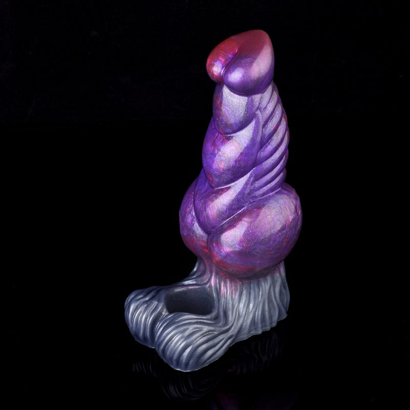 Dark Purple Silicone Penis Extender – Fits 6-Inch Wearers with Immersive Grip and Texture