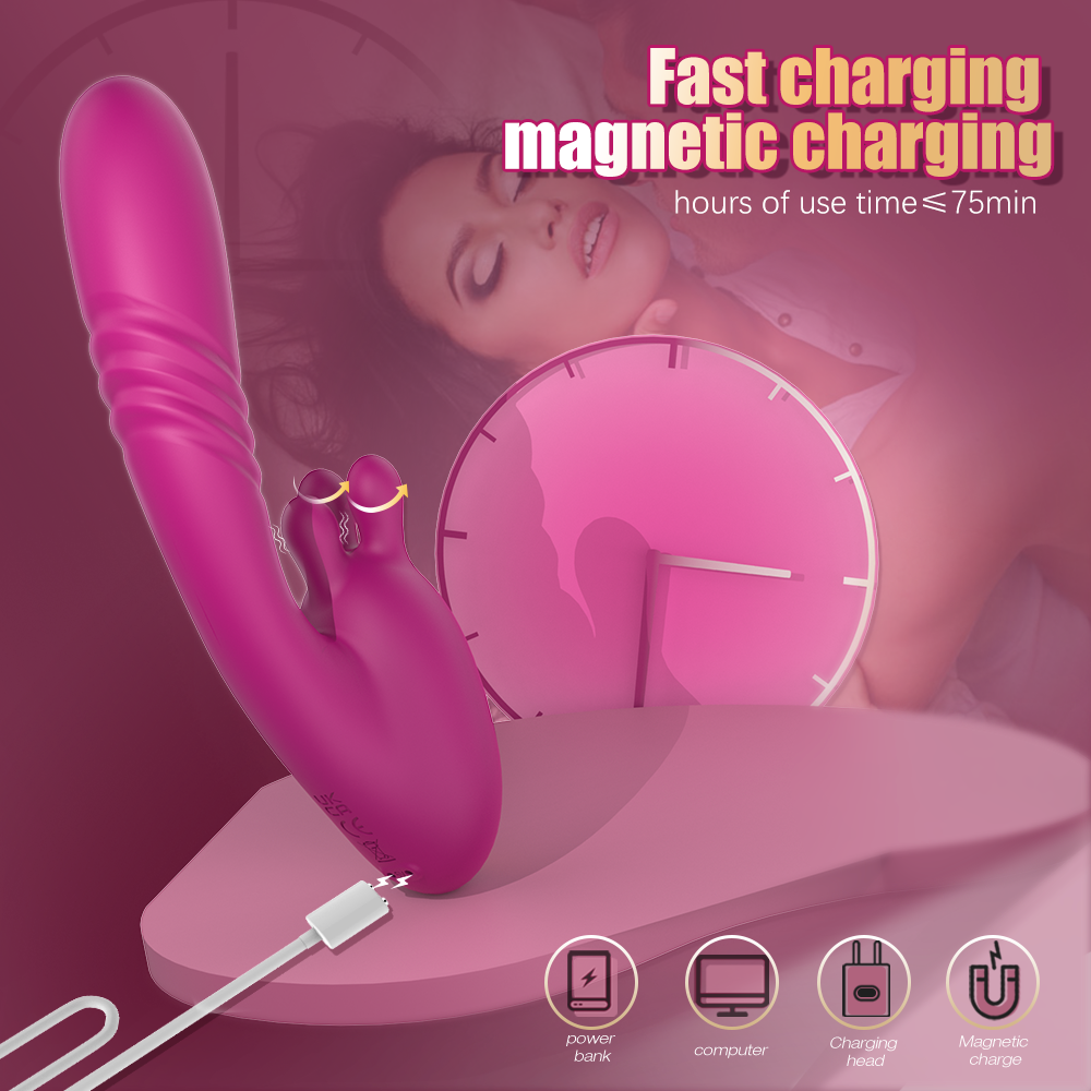 Gode vibrant insérable en silicone Fantasy pour point G – Stimulateur vaginal féminin