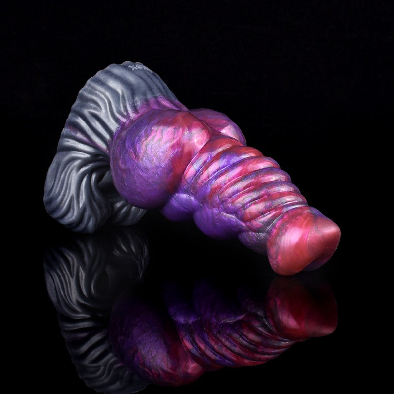 Dark Purple Silicone Penis Extender – Fits 6-Inch Wearers with Immersive Grip and Texture