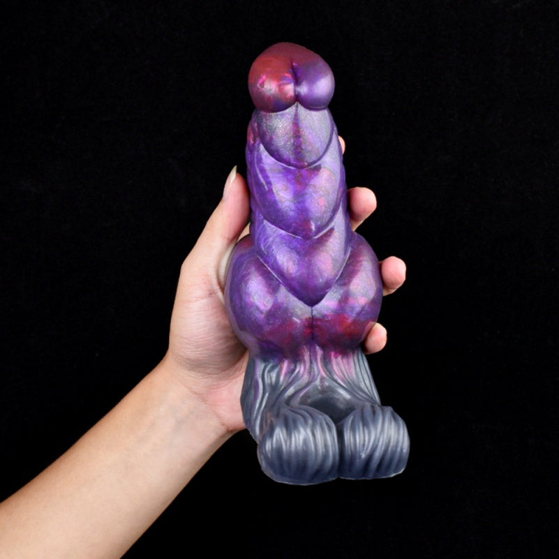 Dark Purple Silicone Penis Extender – Fits 6-Inch Wearers with Immersive Grip and Texture