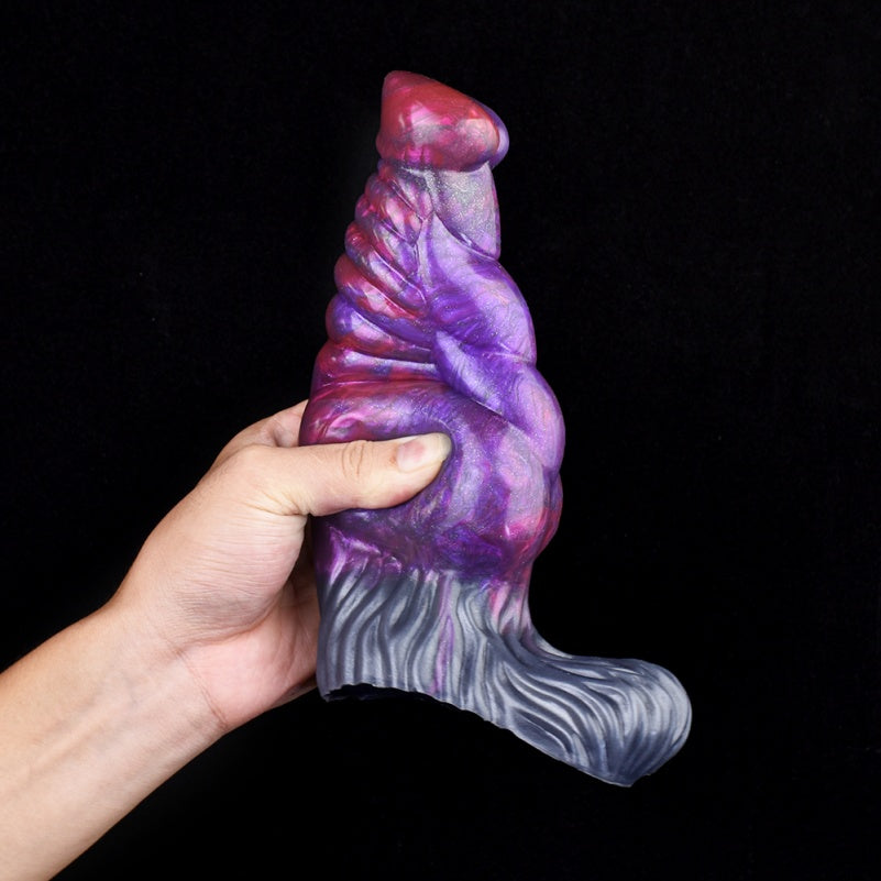 Dark Purple Silicone Penis Extender – Fits 6-Inch Wearers with Immersive Grip and Texture