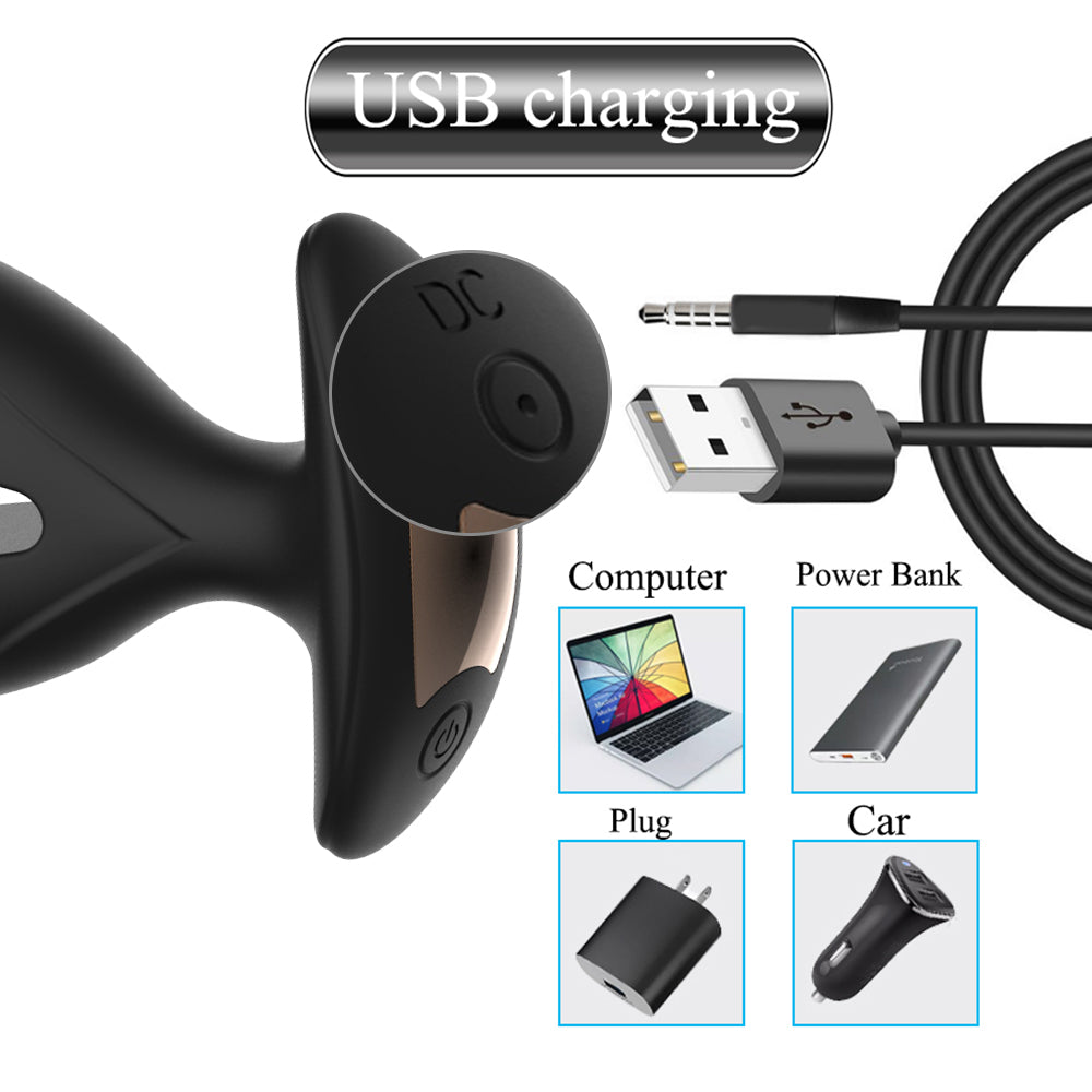 Remoter Anal Expander Butt Plug – Domlust E-Stim Shock Prostata-Massagegerät