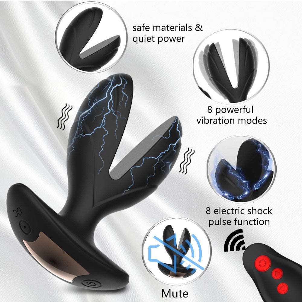 Remoter Anal Expander Butt Plug - Domlust E-stim Shock Prostate Massager