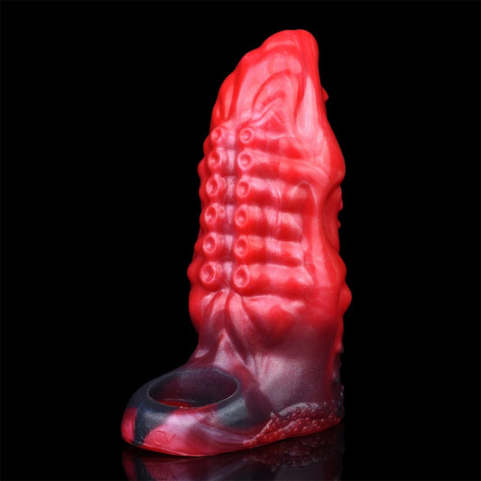 Octopus Dildo Vibrating Cock Sleeve - Fantasy Tentacledildo Penis Extender Masturbation
