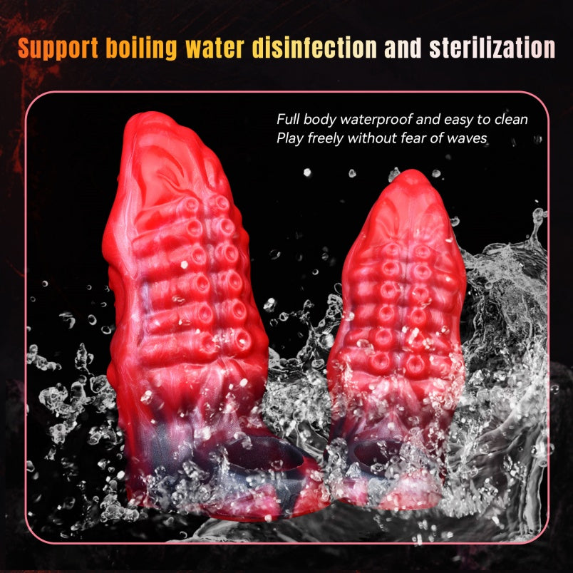 Gode vibrant Octopus - Fantasy Tentacledildo, extension de pénis, masturbation