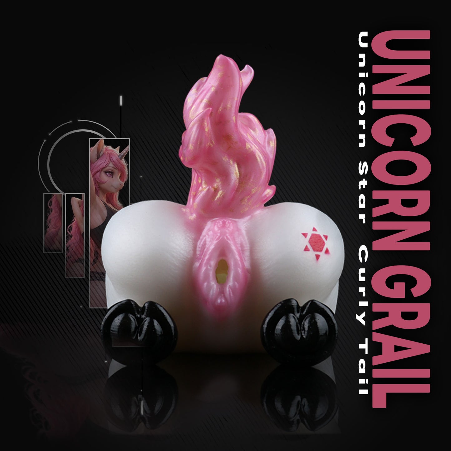 Unicorn Grail Fantasy Horse Torse Sex Doll – Platinum Silicone Animals Pussy Stroker for Immersive Solo Play