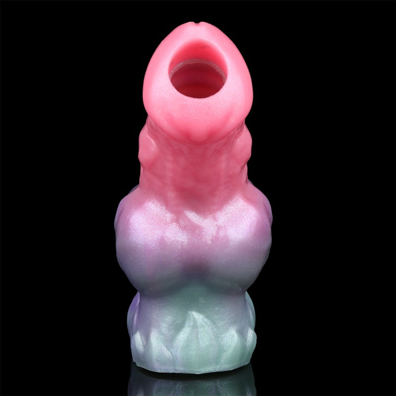 Fantasy Canine Muscle Penis Sleeve – Farbiger Penis-Extender aus Silikon für Männer