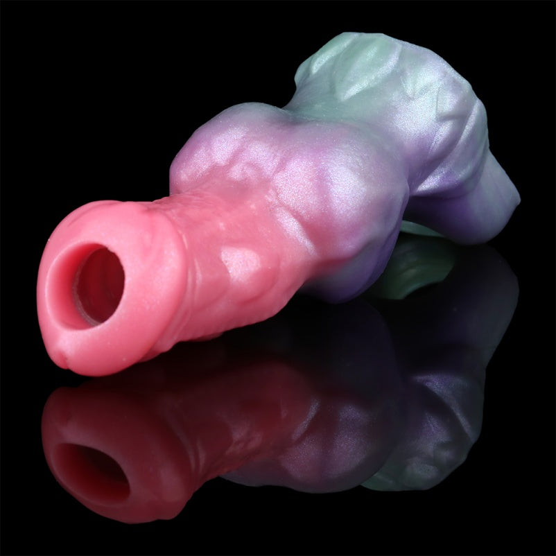 Fantasy Canine Muscle Penis Sleeve – Farbiger Penis-Extender aus Silikon für Männer