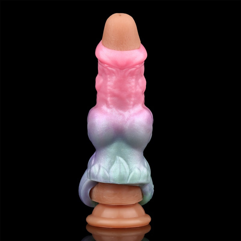 Fantasy Canine Muscle Penis Sleeve – Farbiger Penis-Extender aus Silikon für Männer