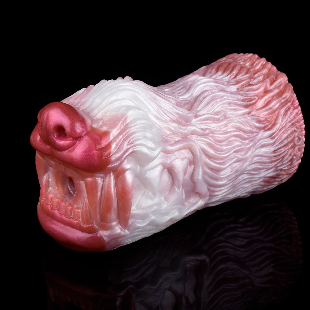Masturbateur masculin de chatte de poche de vagin de chien - jouets sexuels de pénis des hommes de silicone de double canal