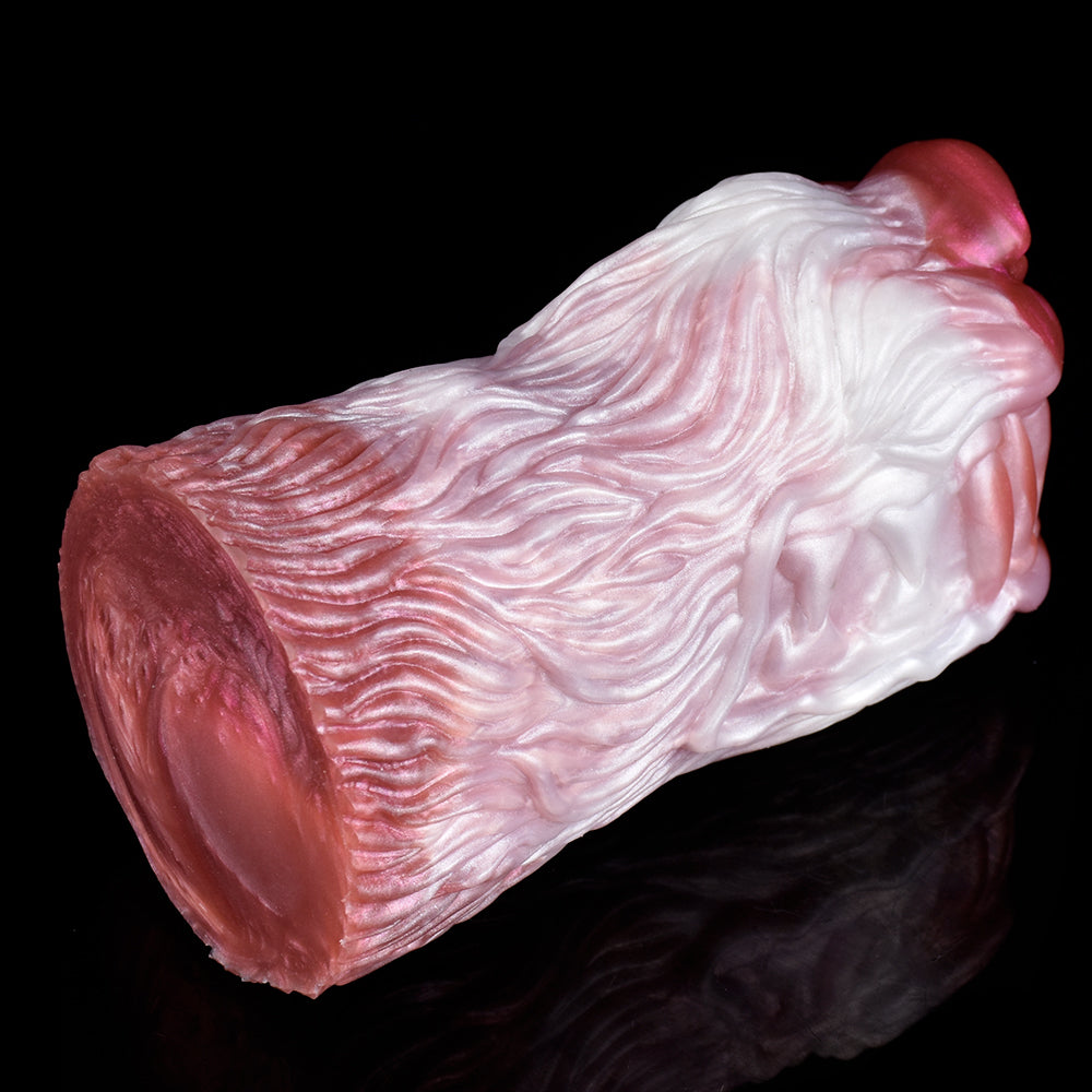 Masturbateur masculin de chatte de poche de vagin de chien - jouets sexuels de pénis des hommes de silicone de double canal