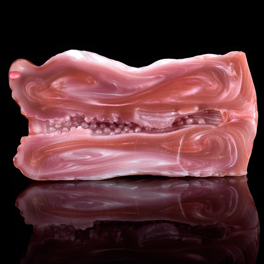 Masturbateur masculin de chatte de poche de vagin de chien - jouets sexuels de pénis des hommes de silicone de double canal