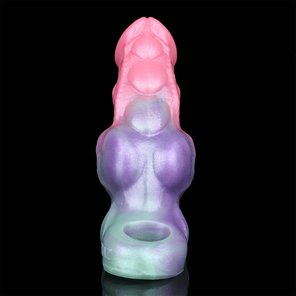 Fantasy Canine Muscle Penis Sleeve – Farbiger Penis-Extender aus Silikon für Männer