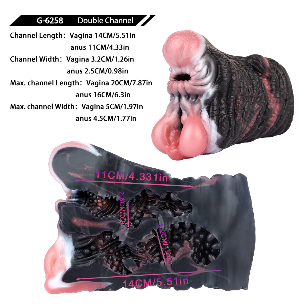 Masturbateur masculin avec chattes d'éléphants - Fantasme de poche, chatte, pénis, fellation, lait