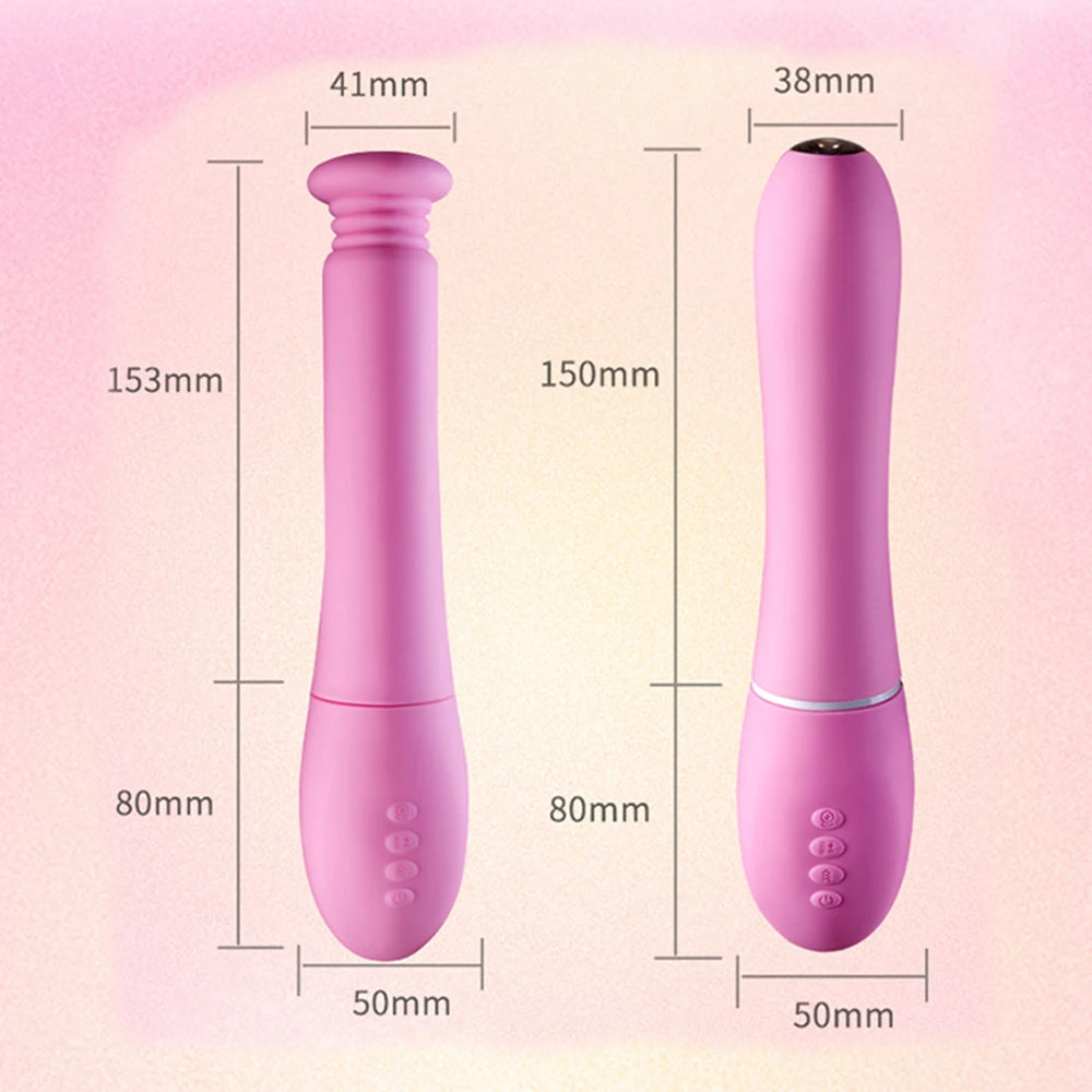 Endoskop-Vibrator, Sexspielzeug für Frauen – App-gesteuerter 3-in-1-Stoßdildo mit Vibration, Fantasie