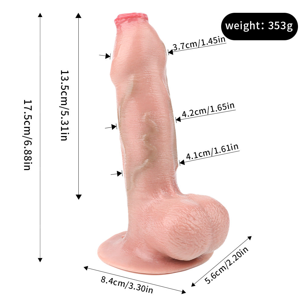 Gode Anal Fantasy Butt Plug Jouets Sexuels Féminins - Masturbateur à Gros Testicules en Silicone sans Bretelles avec Ventouse