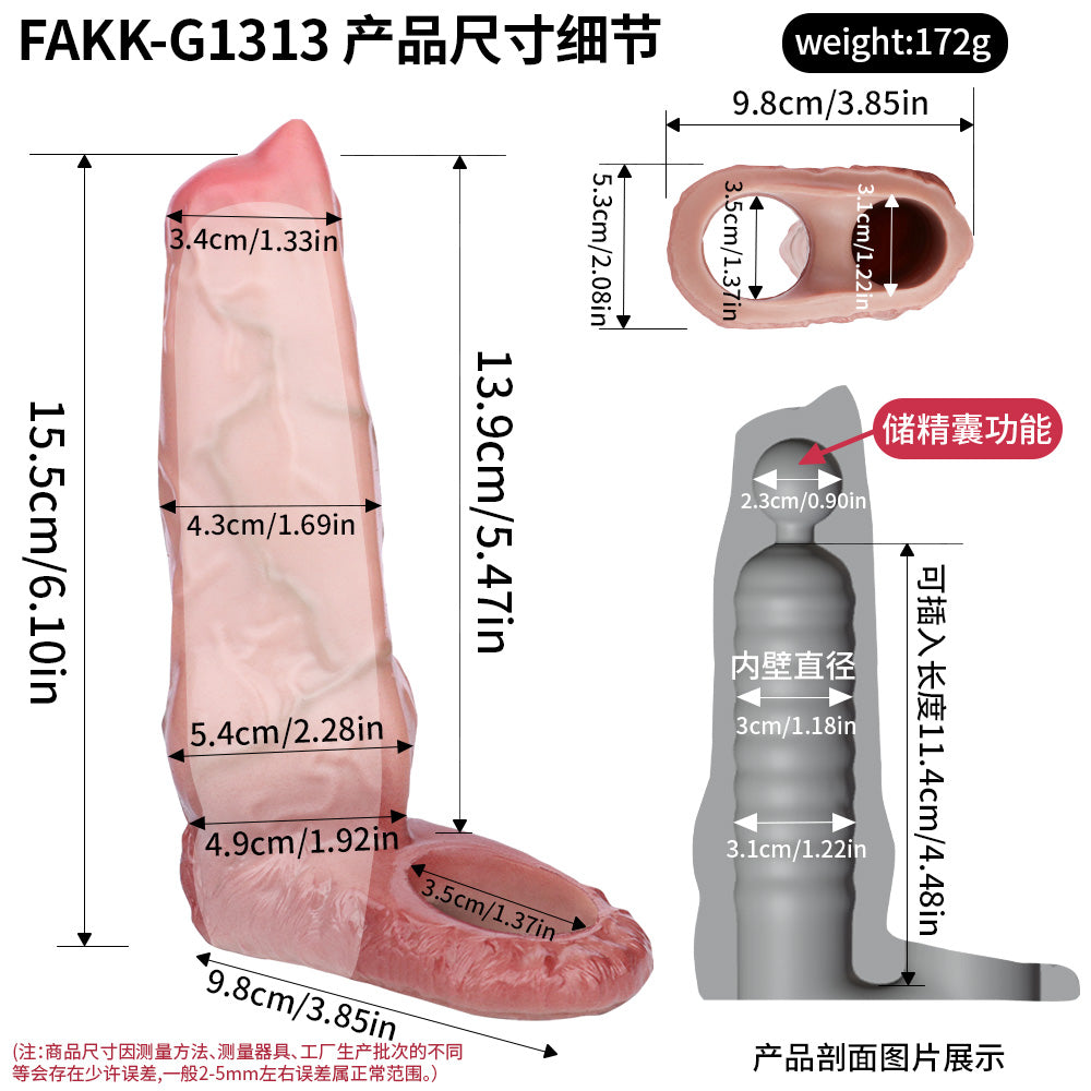 Fantasy Dogdildo Penishülle Kondom - Realistisches Tier-Penishülle-Sexspielzeug für Männer