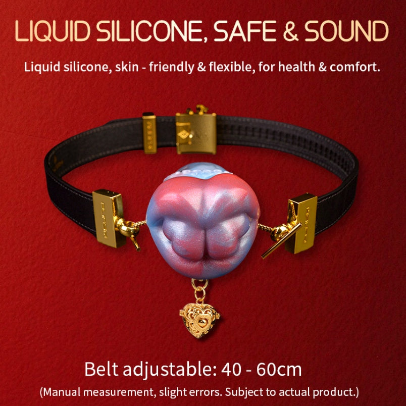 Alien Mushroom Fantasy Silikon-Ballknebel – Extreme Bondage BDSM-Spiele, Sexspielzeug für Frauen