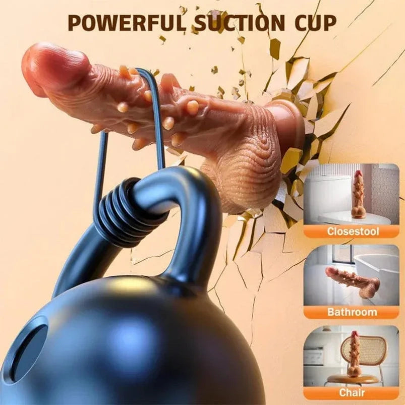 Fantasy Vibrating Thrusting Dildo – Multi-Point Stimulation Silicone Tool for Female Orgasmic Massage