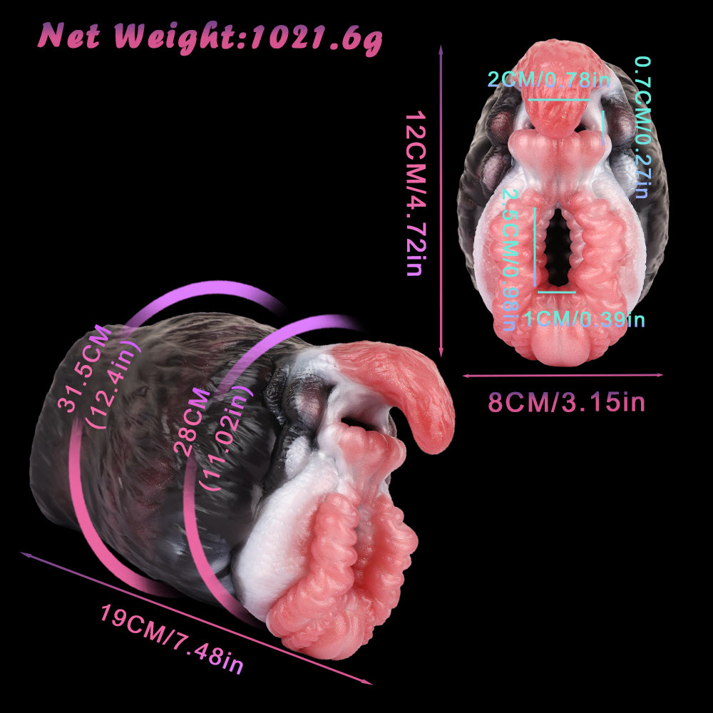 Fantasy Animal Pussies Pocket Masturbation Cup - Realistic Grizzly Grip Penis Massage Milk