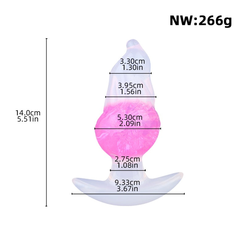 Silikon Strap-On Butt Plug Fantasy Anal Dildo – Einführspielzeug für die weibliche anale und vaginale Stimulation
