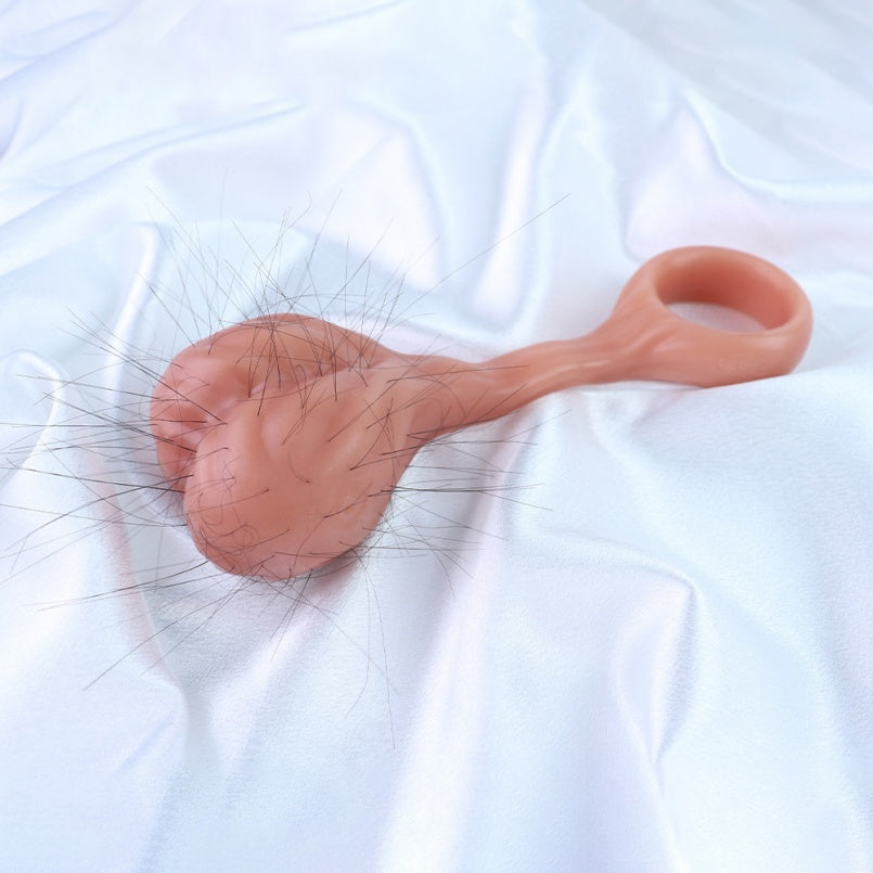 Fantasy Testicle Penisring aus Silikon zur Ejakulationskontrolle – Sexspielzeug zur Unterstützung der erektilen Dysfunktion für Männer