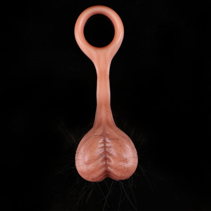 Fantasy Testicle Penisring aus Silikon zur Ejakulationskontrolle – Sexspielzeug zur Unterstützung der erektilen Dysfunktion für Männer