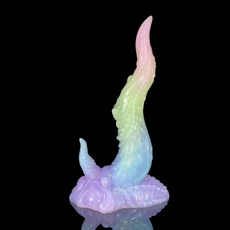 Gode en silicone coloré avec ventouse et tentacules fantaisie – Plug anal insérable pour masturbation