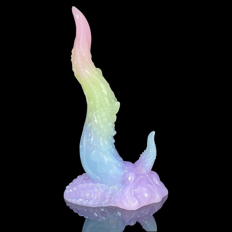 Gode en silicone coloré avec ventouse et tentacules fantaisie – Plug anal insérable pour masturbation