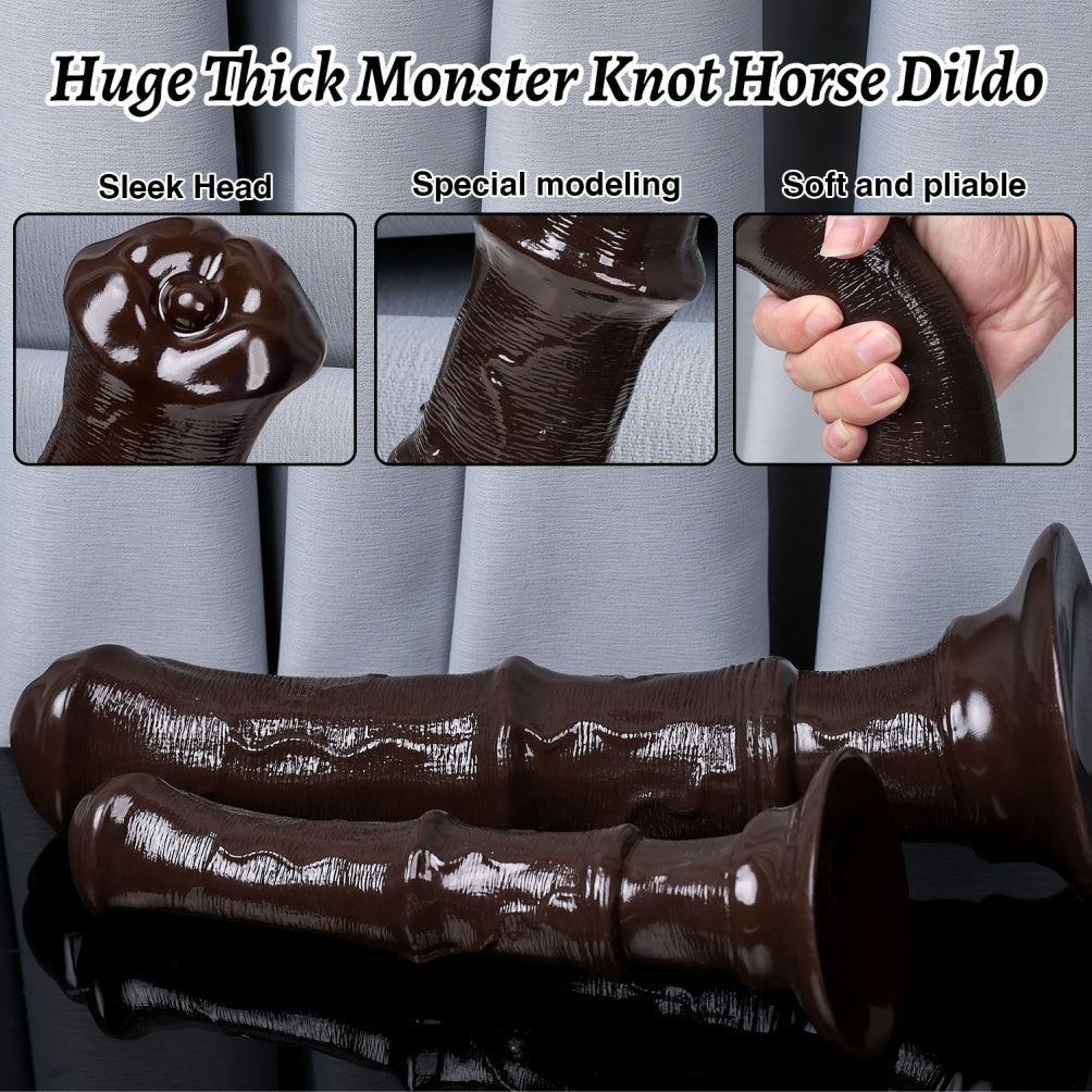 Gode fantastique en silicone Monster Horse Fantasy – Jouet de masturbation anale et vaginale profonde pour femme