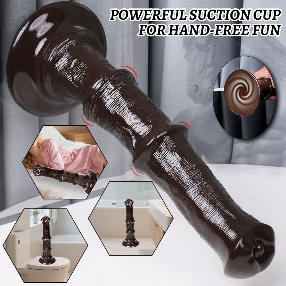 Gode fantastique en silicone Monster Horse Fantasy – Jouet de masturbation anale et vaginale profonde pour femme