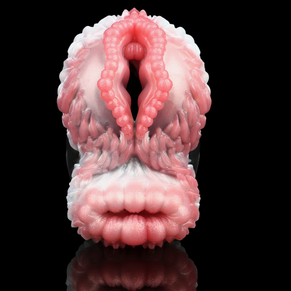 Kangaroo Pussies Sex Toys for Men Blowjob - Dual Channel Fantasy Pocket Pussy Handy Masturbator