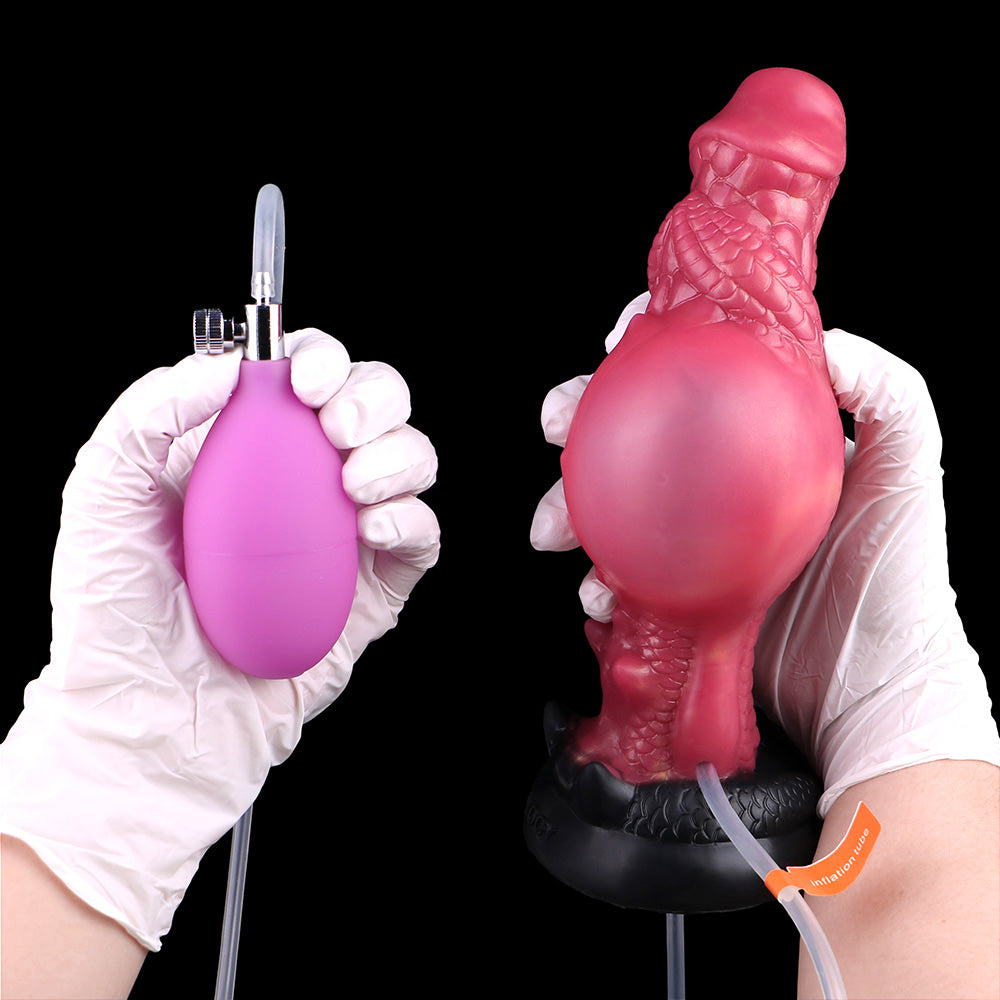 Gode gonflable géant giclant pour femme - Jouet sexuel - Masturbation féminine fantastique à ventouse