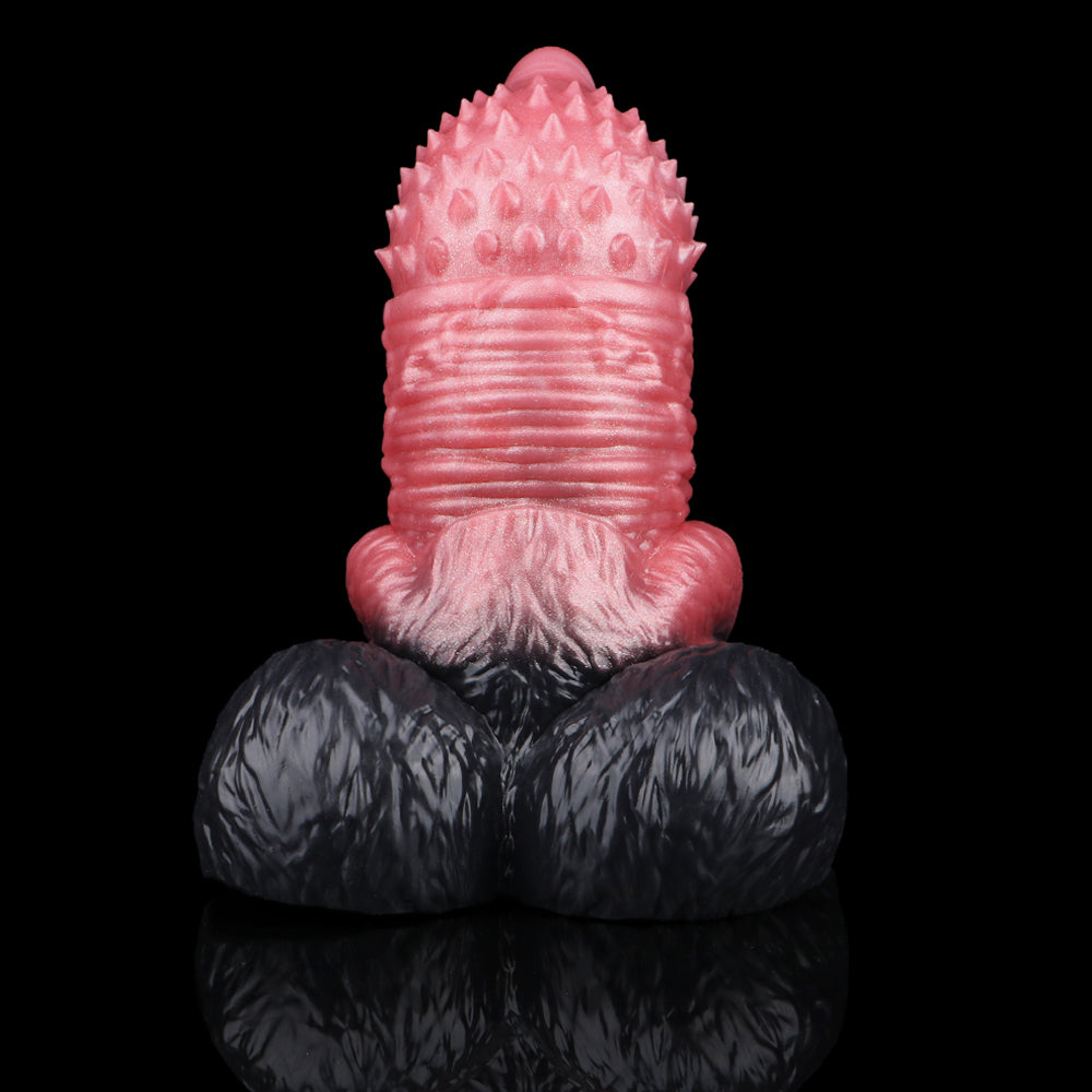 Fantasy Pocket Pussy Penis Sleeve - Tiger Animal Dildo Dual-action Knotted Masturbation