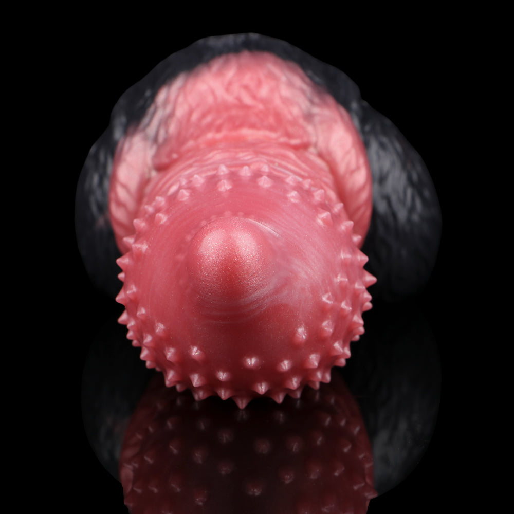 Fantasy Pocket Pussy Penis Sleeve - Tiger Animal Dildo Dual-action Knotted Masturbation