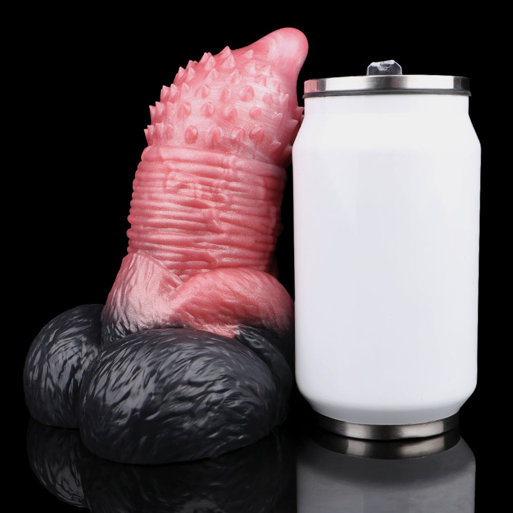 Fantasy Pocket Pussy Penis Sleeve - Tiger Animal Dildo Dual-action Knotted Masturbation