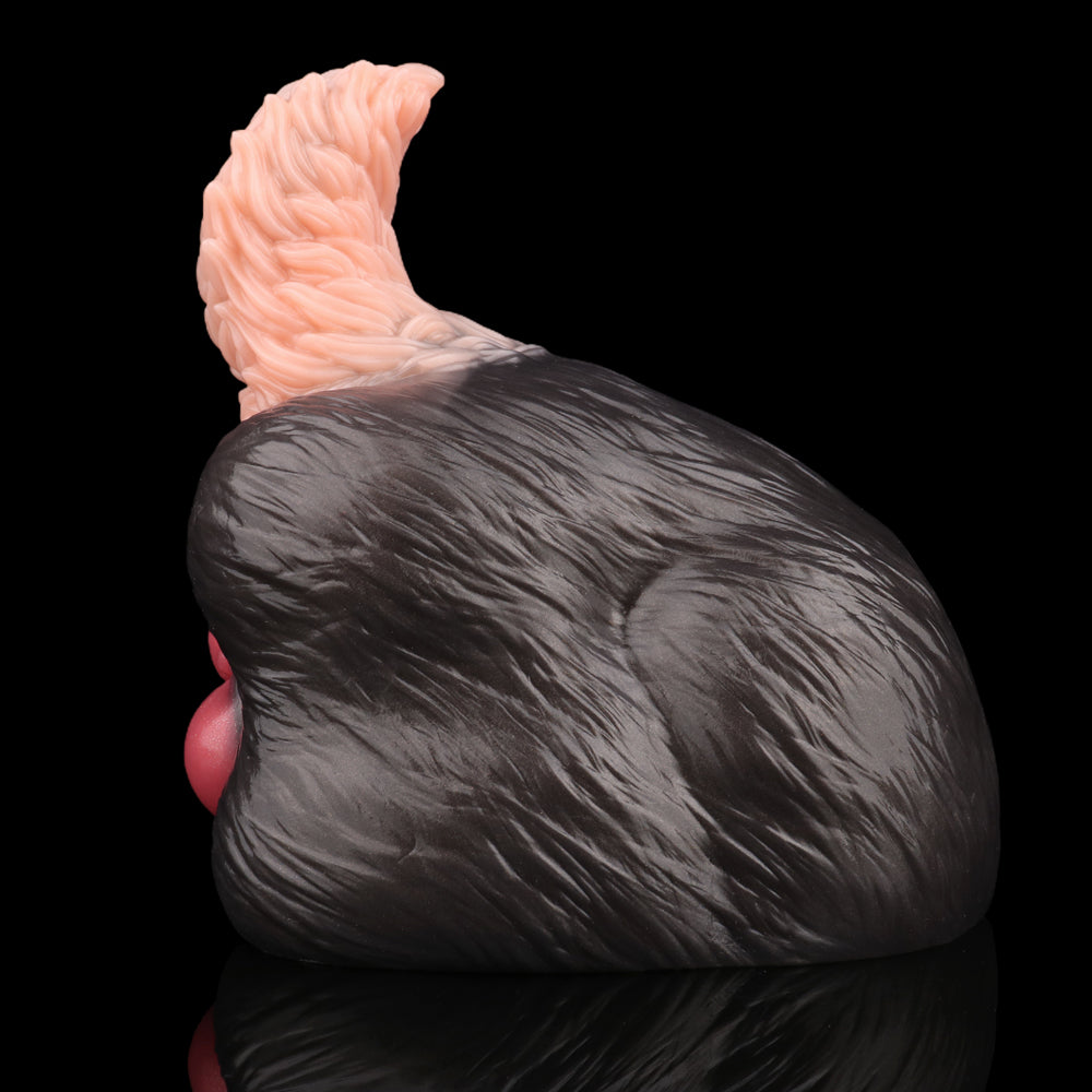 Fantasy Animal Dog Ass Pocket Pussy - Single-Channel Penis Massaging Blowjob Silicone Sex Toy
