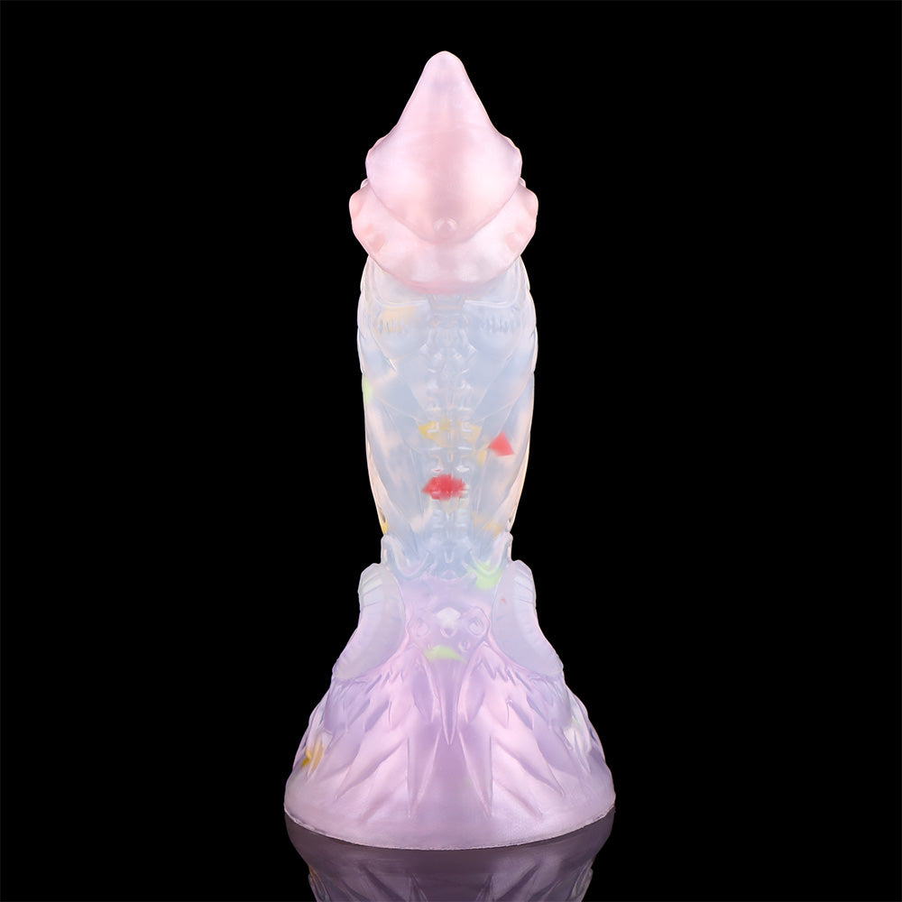Gode transparent Monsterdildo Butt Plug - Fantasy Dragon Penis Ventouse Masturbateur pour femme