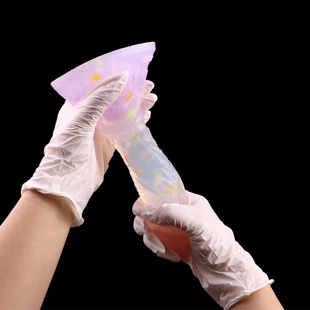 Gode transparent Monsterdildo Butt Plug - Fantasy Dragon Penis Ventouse Masturbateur pour femme