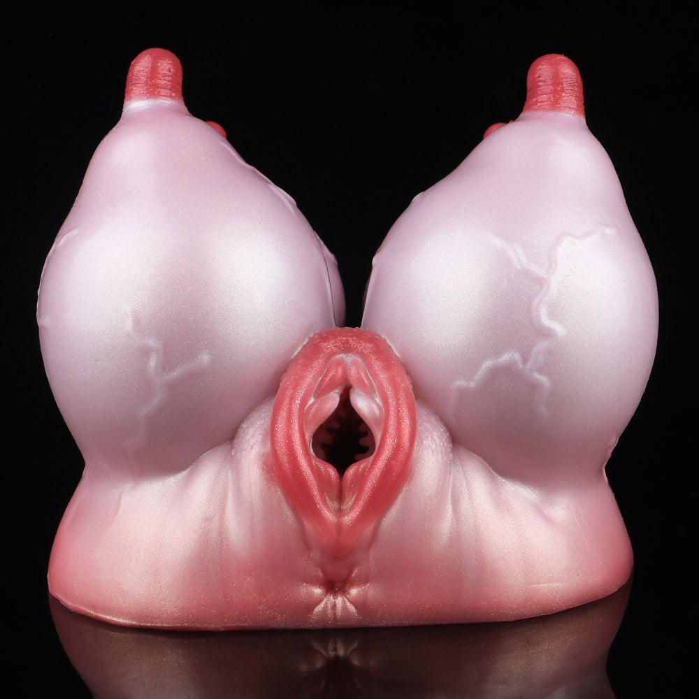Cow Pussy Torso Fantasy Masturbator - Realistic Animal 4 Teasing Nipples Riding Masturbation