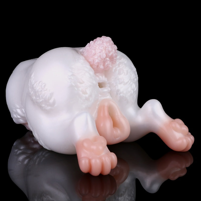 Pink Bunny Fantasy Animal Pocket Pussy - Insertable Penis Massaging Blowjob Silicone Sex Dolls