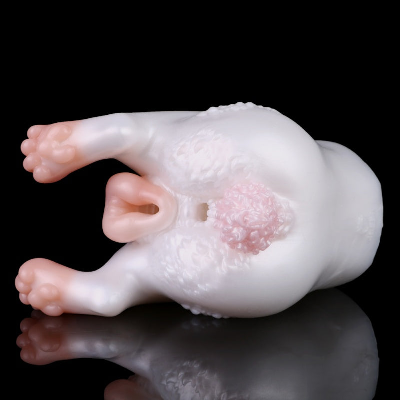 Pink Bunny Fantasy Animal Pocket Pussy - Insertable Penis Massaging Blowjob Silicone Sex Dolls