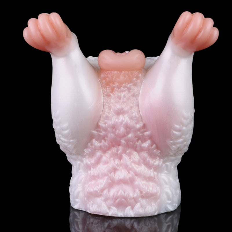 Pink Bunny Fantasy Animal Pocket Pussy - Insertable Penis Massaging Blowjob Silicone Sex Dolls