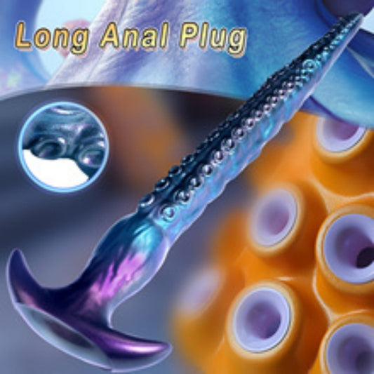Fantasy Octopus Silicone Anal Dildo – Dreamy Blue-Purple Tentacle Sex Toys for Female Solo Play