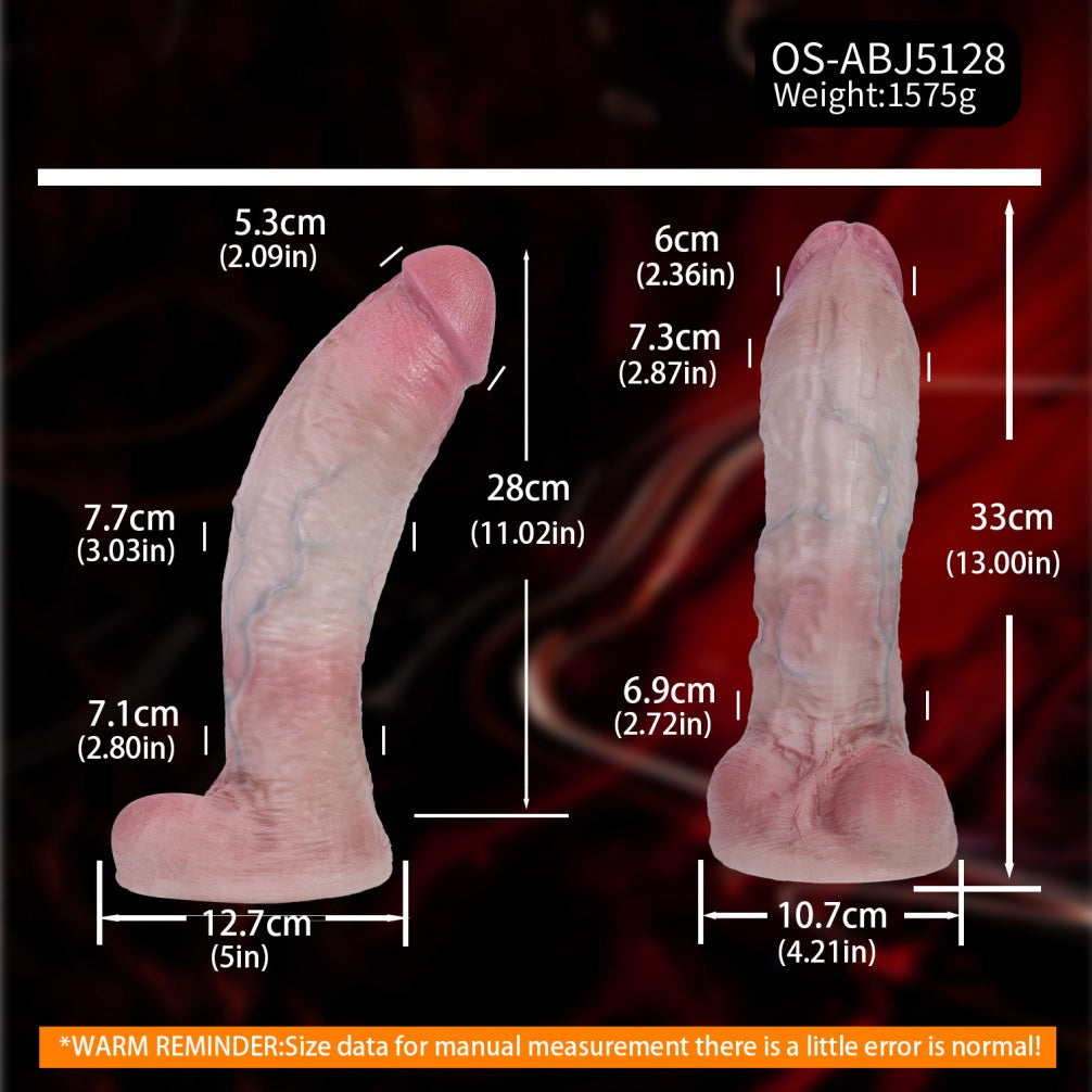 Gode en silicone charnu réaliste – Expansion vaginale extrême et massage orgasmique du point G, grands jouets sexuels