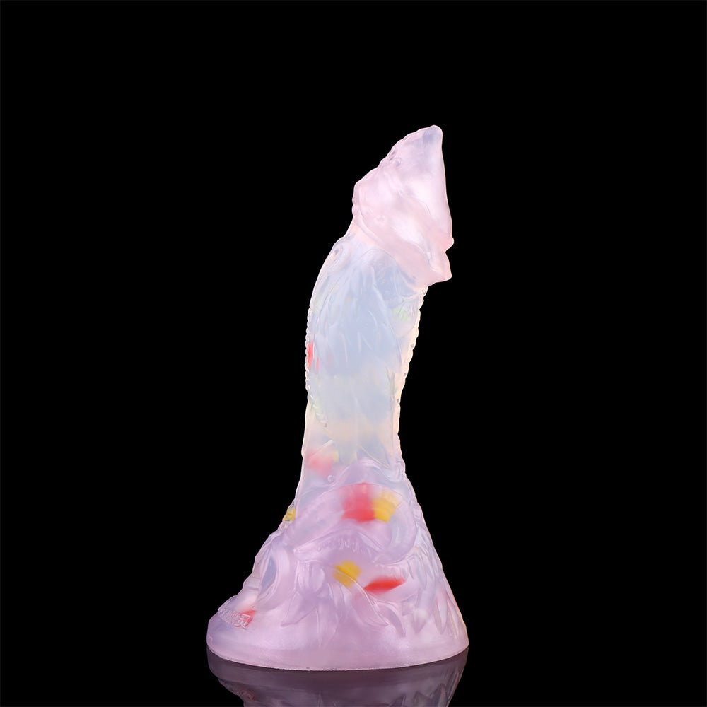 Gode transparent Monsterdildo Butt Plug - Fantasy Dragon Penis Ventouse Masturbateur pour femme