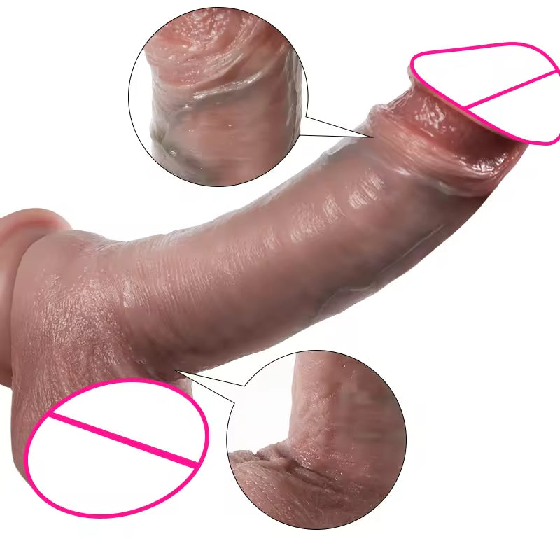 Masseur de prostate de gode anal réaliste - Plug anal de godes en silicone réalistes