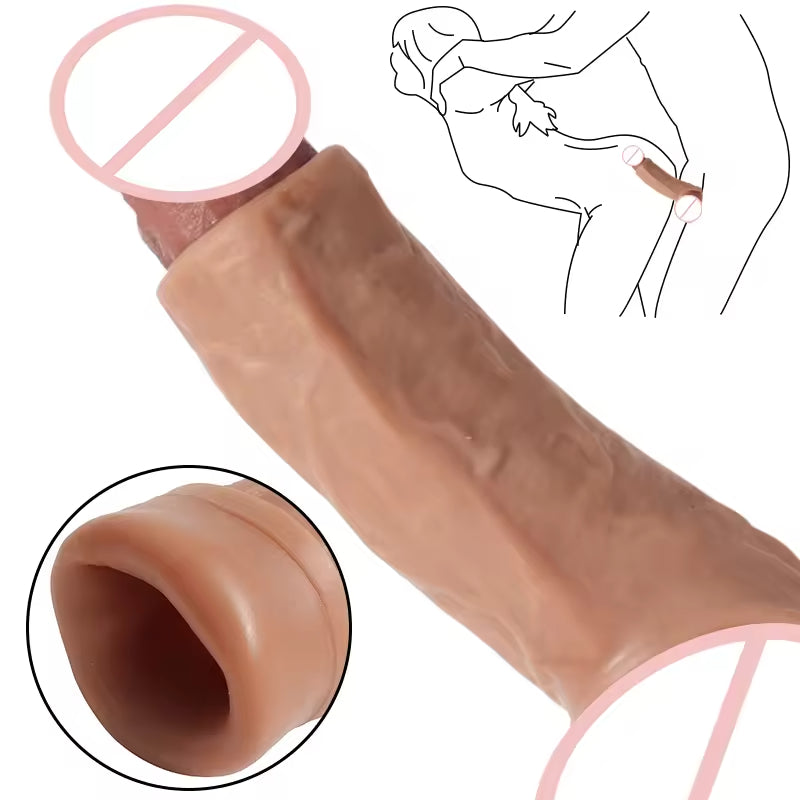 Ensemble de manchons péniens noués Monster - Kit de jouets sexuels pour hommes 3 en 1 avec gaine pénienne ouverte